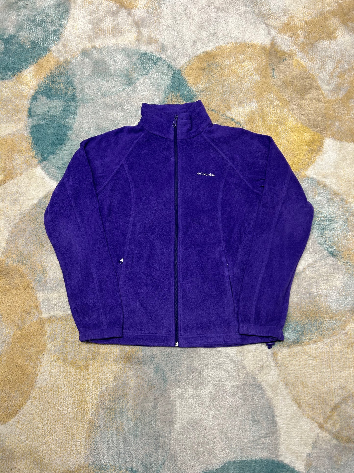 Columbia electric purple fleece jacket