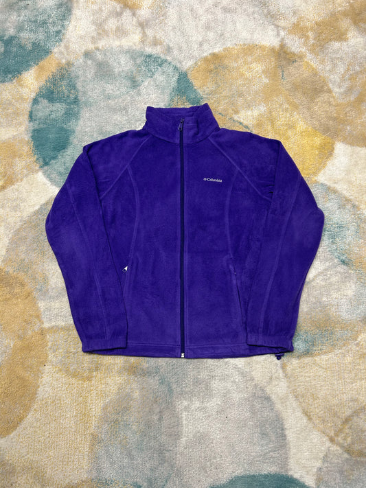 Columbia electric purple fleece jacket
