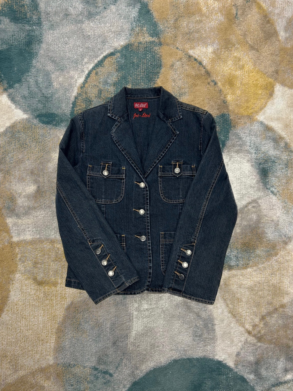 Y2k dark denim jacket