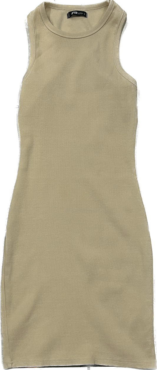 Beige Skin-Tight Fit Dress