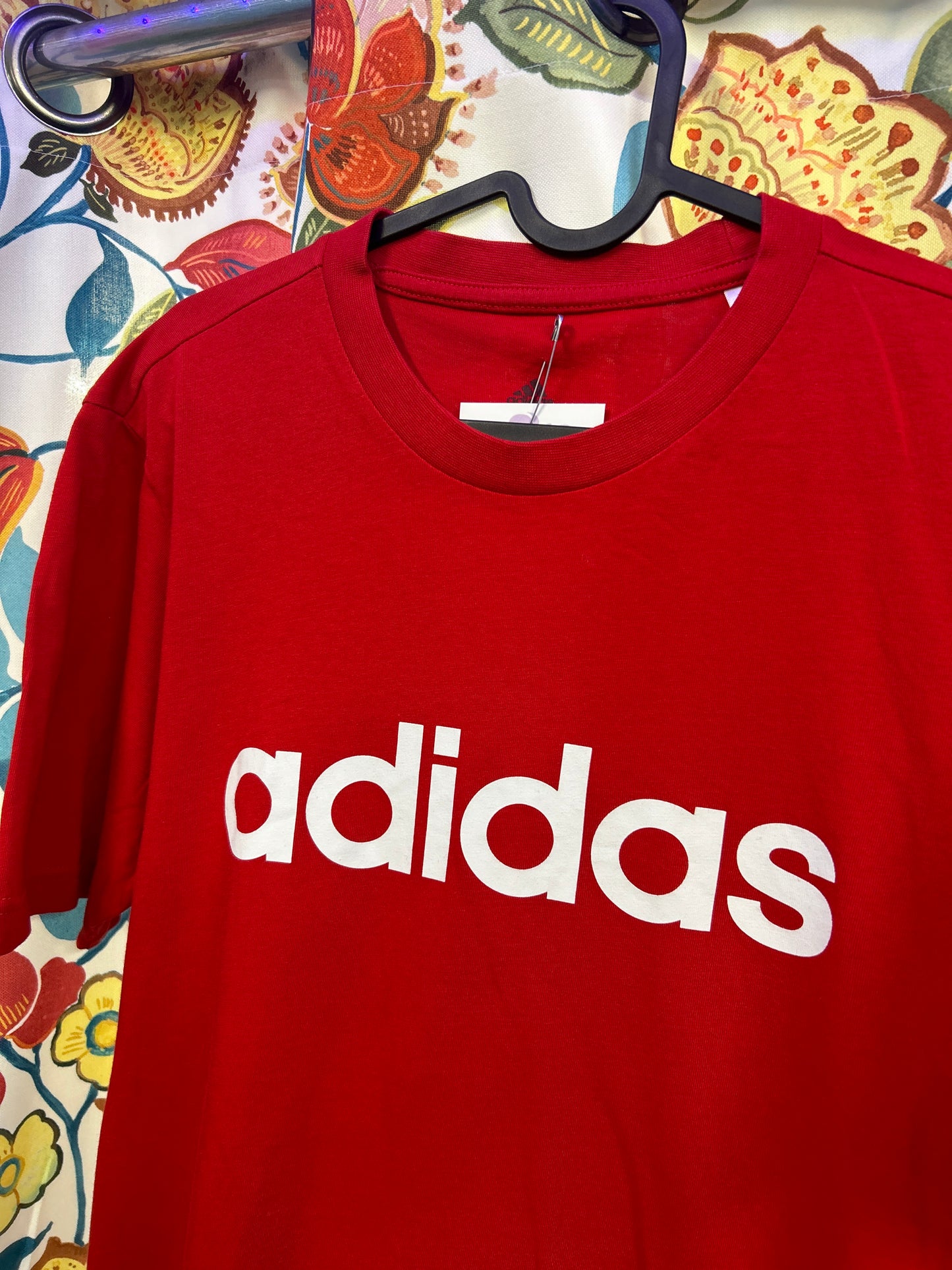 Adidas red Cotton T-shirt