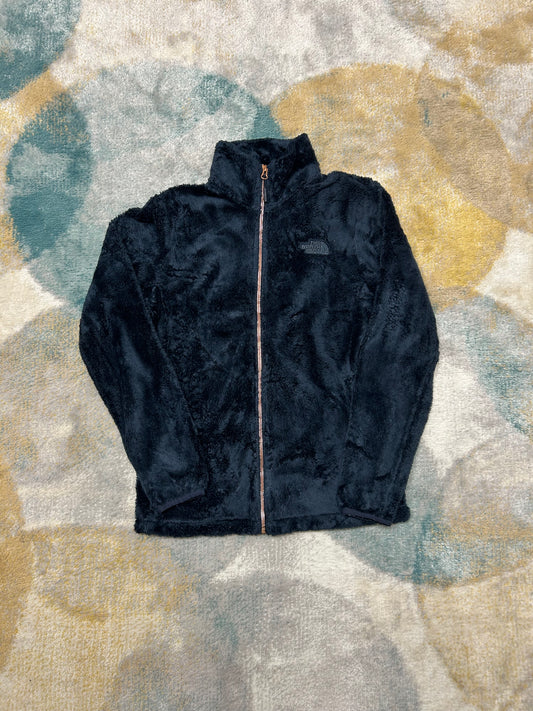 TheNorthFace dark blue fluffy fleece jacket