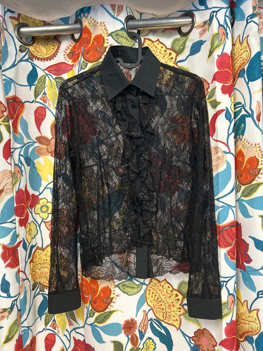 Black Lace Shirt