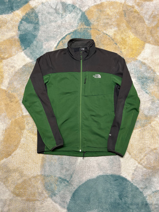 TheNorthFace green and grey jacket