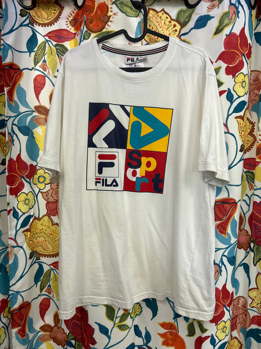Fila retro white tee