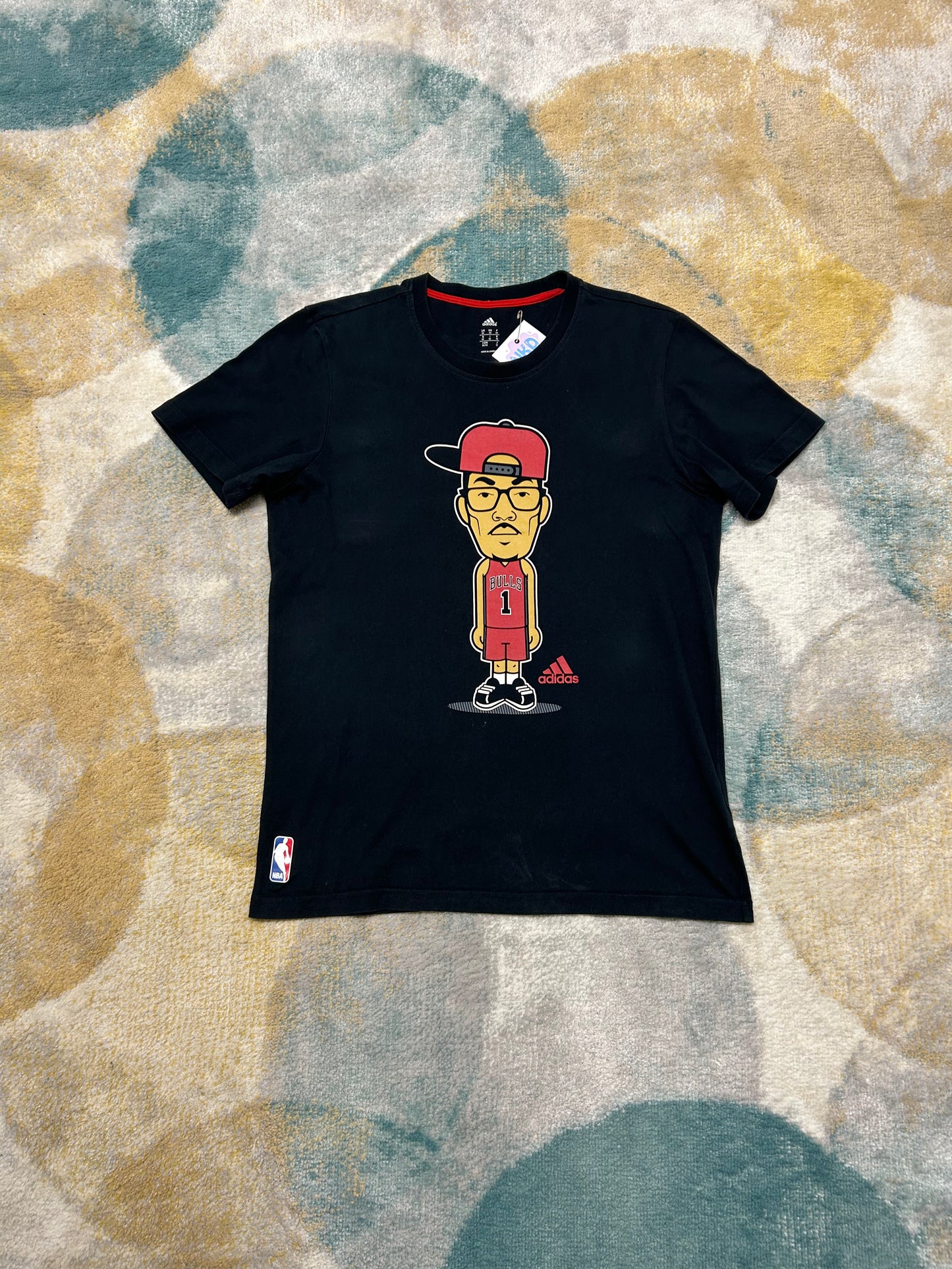 Adidas nba bulls black t-shirt