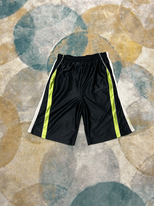 Reebok Black neon green and white shorts