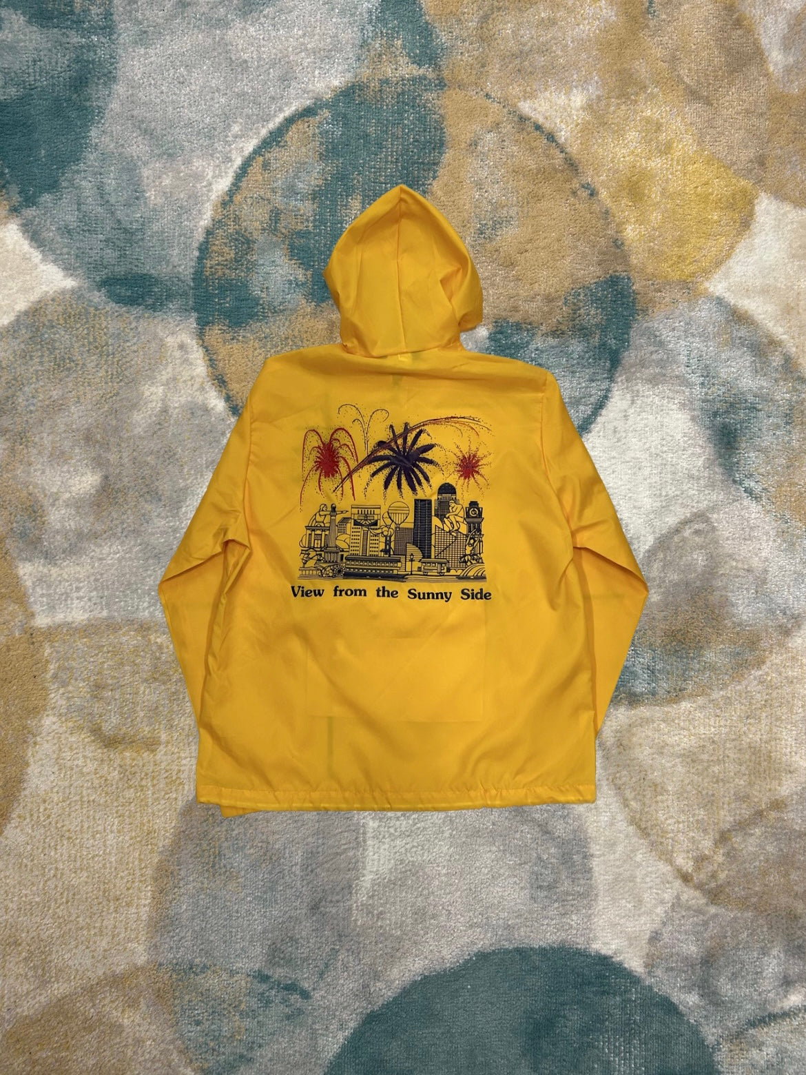 Yellow USA Opaque Indiana Windbreaker