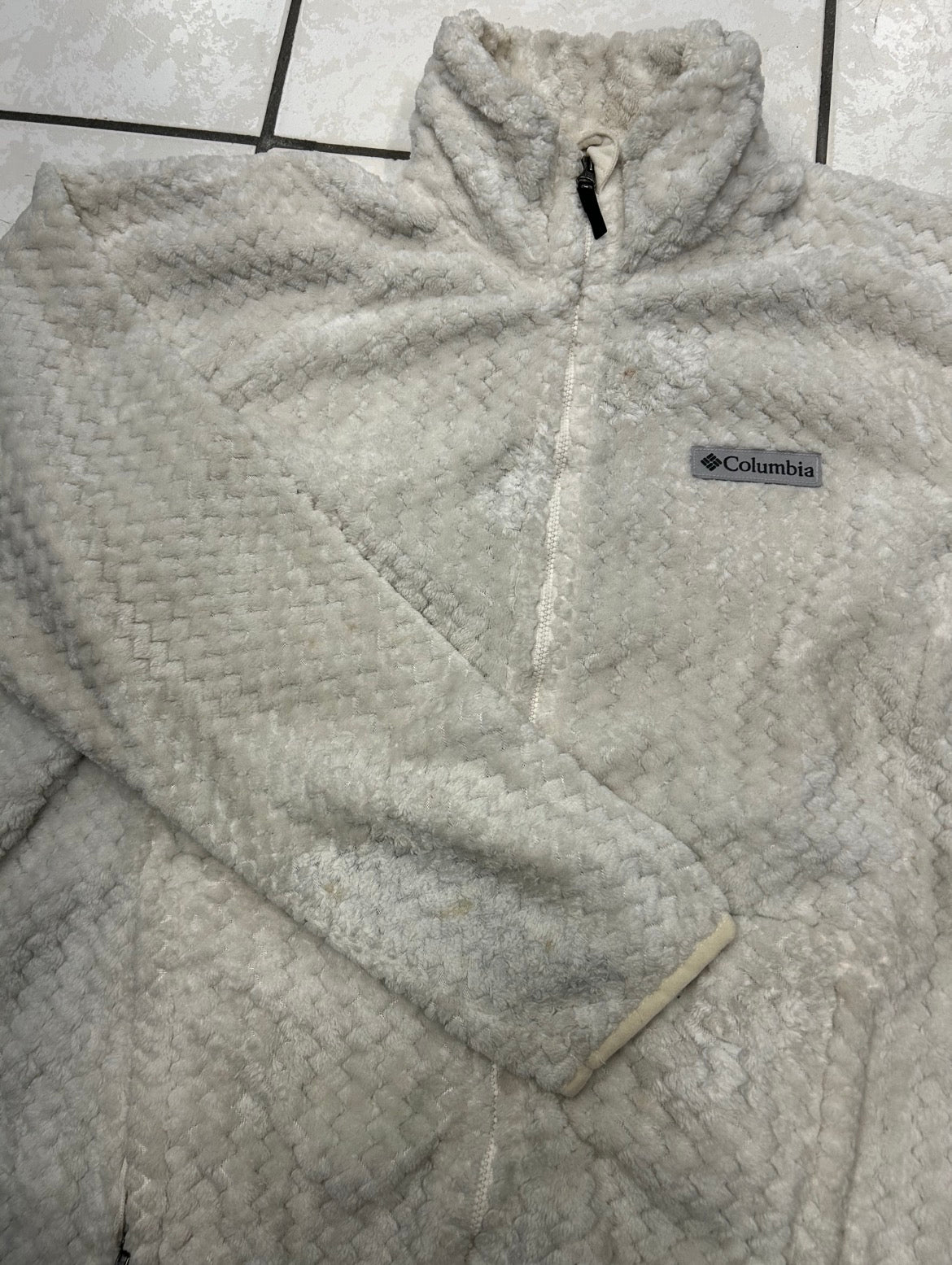 Columbia White Fluffy Fleece