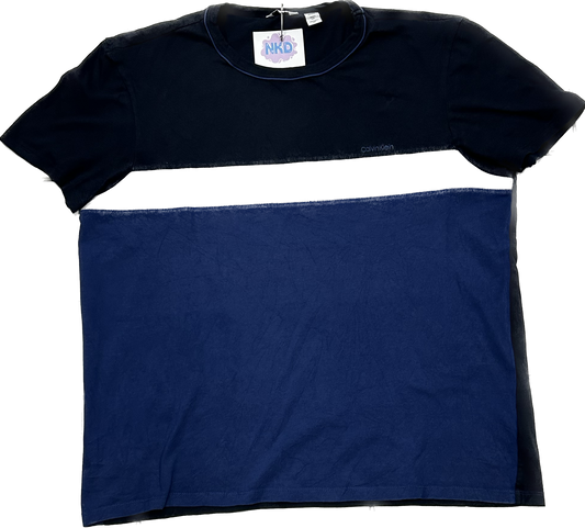 Calvin Klein Dark Blue and Black T-shirt