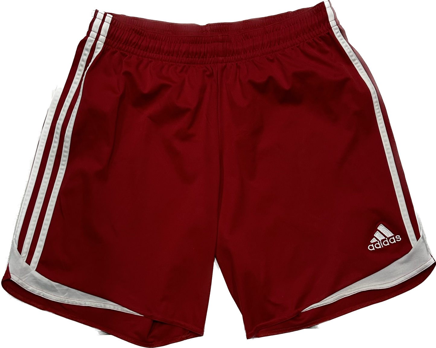Adidas 3 Stripes Red and White Shorts