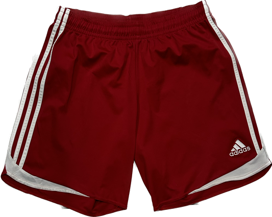 Adidas 3 Stripes Red and White Shorts