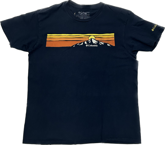 Columbia 00's Dark Blue Cotton T-shirt