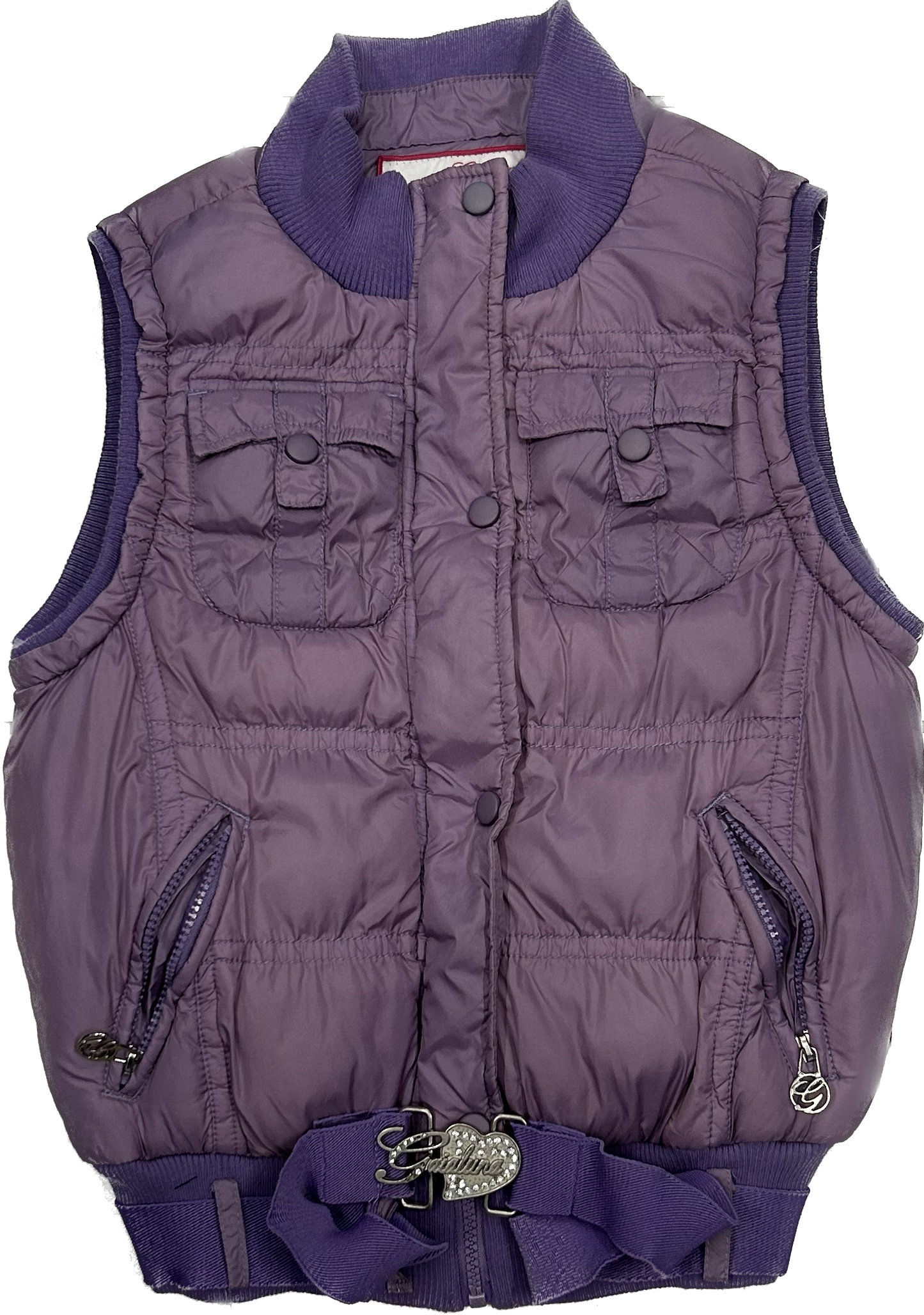 Purple 00's Puffer Vest