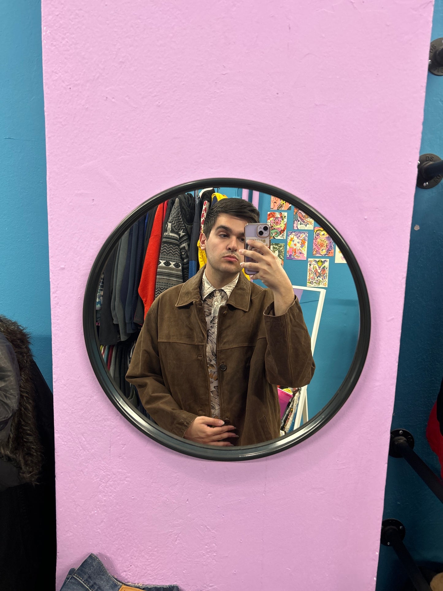 Dark brown swiss 100% leather jacket