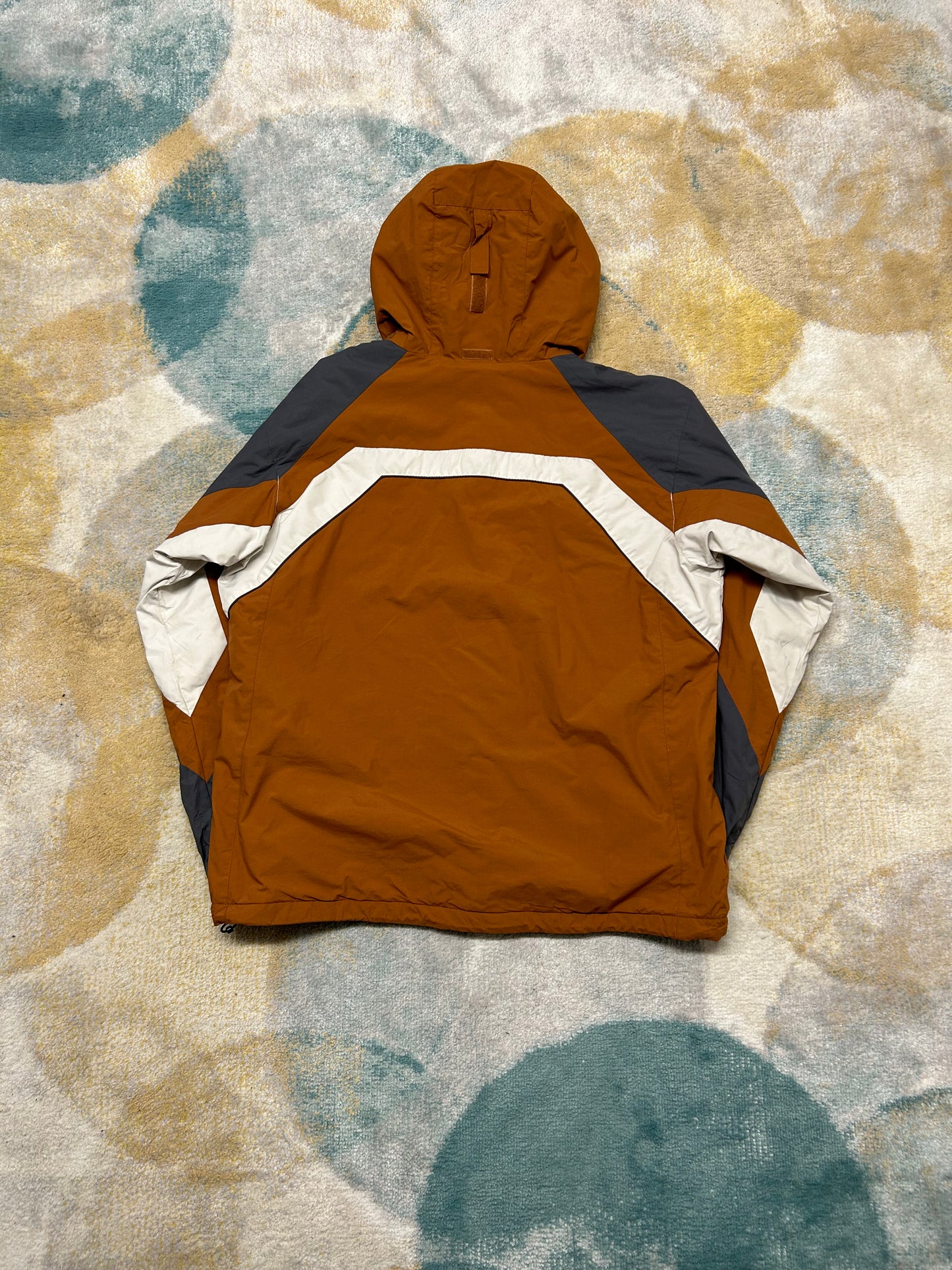 Columbia Orange Brown Heavy Waterproof 00's Jacket