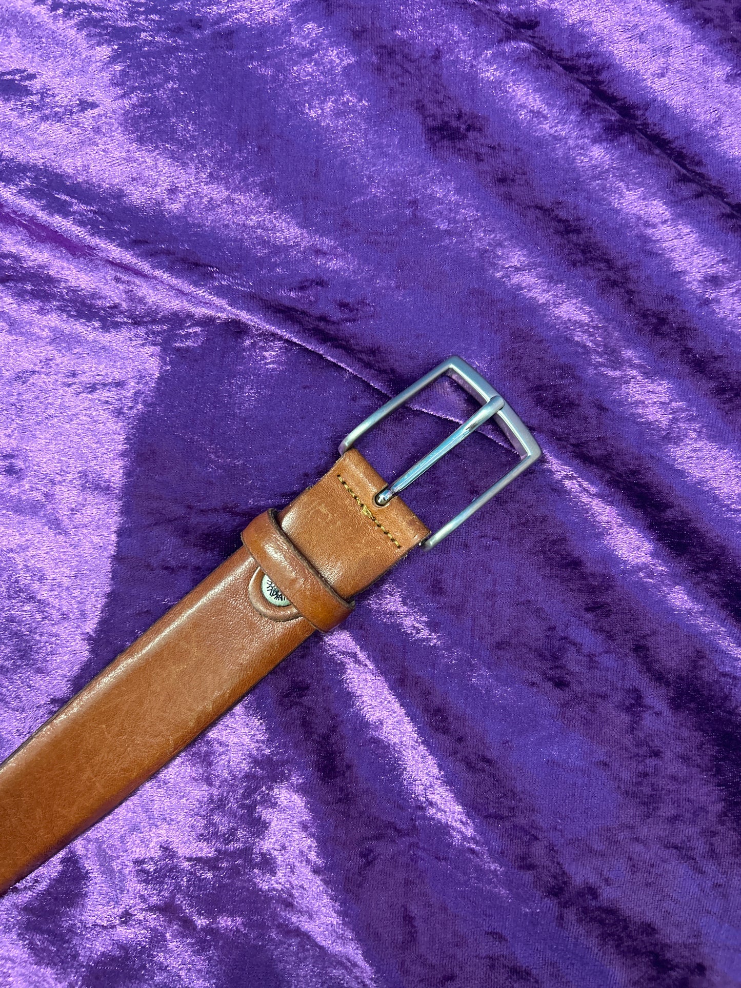 Τimberland Brown Leather Belt