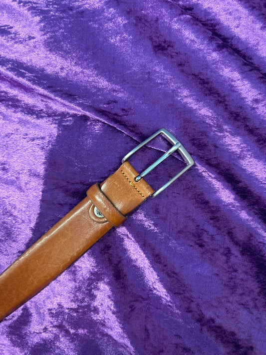 Τimberland Brown Leather Belt