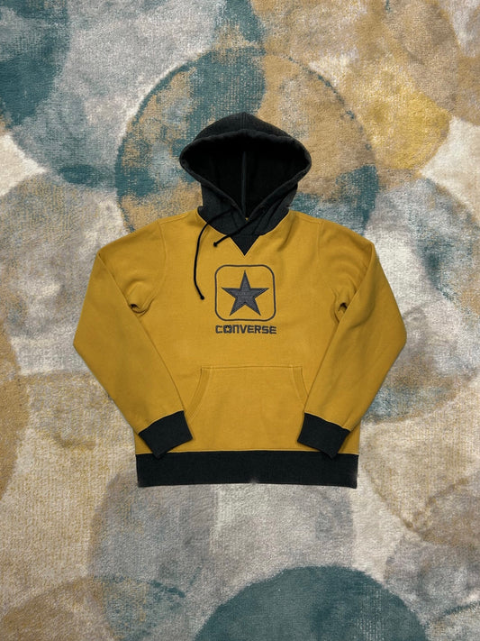 Converse Mustard Yellow and Dark Blue Hoodie