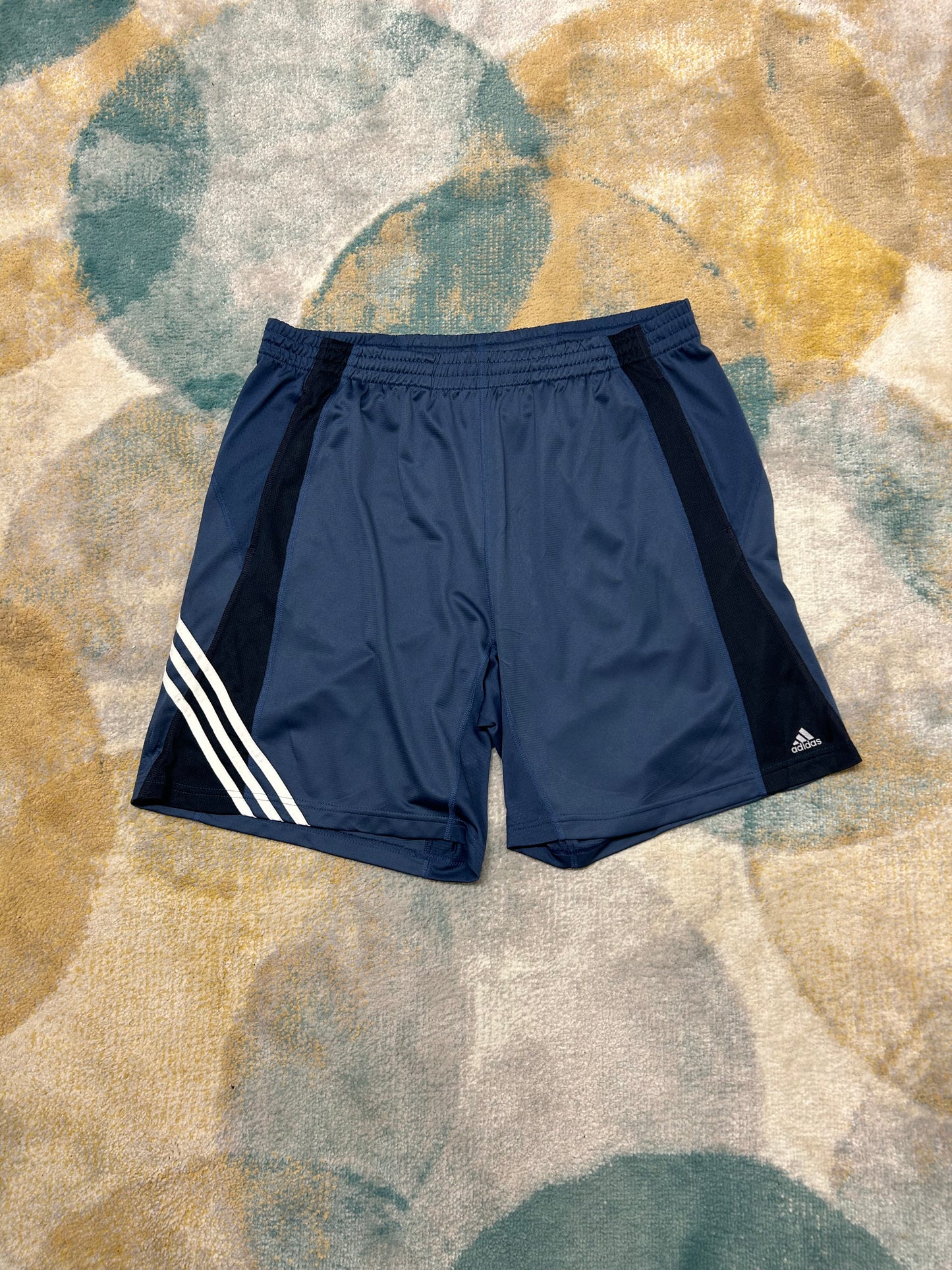 Adidas navy blue and black shorts