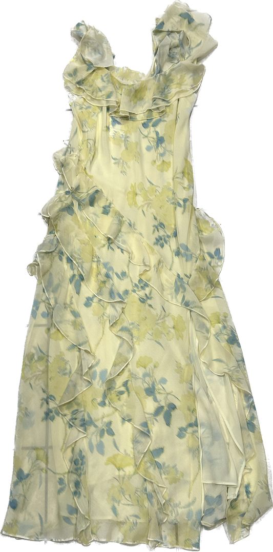 Yellow Floral Maxi Dress