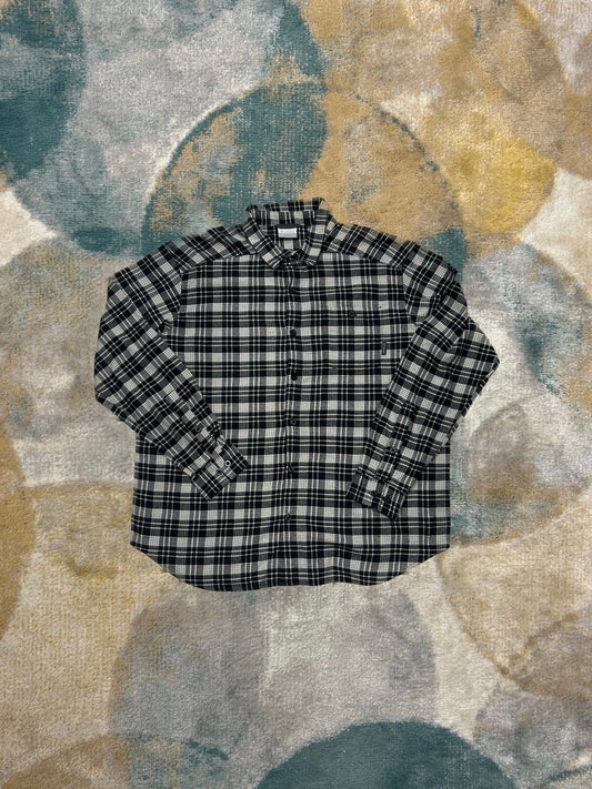 Columbia Black and White Checkered Flannel