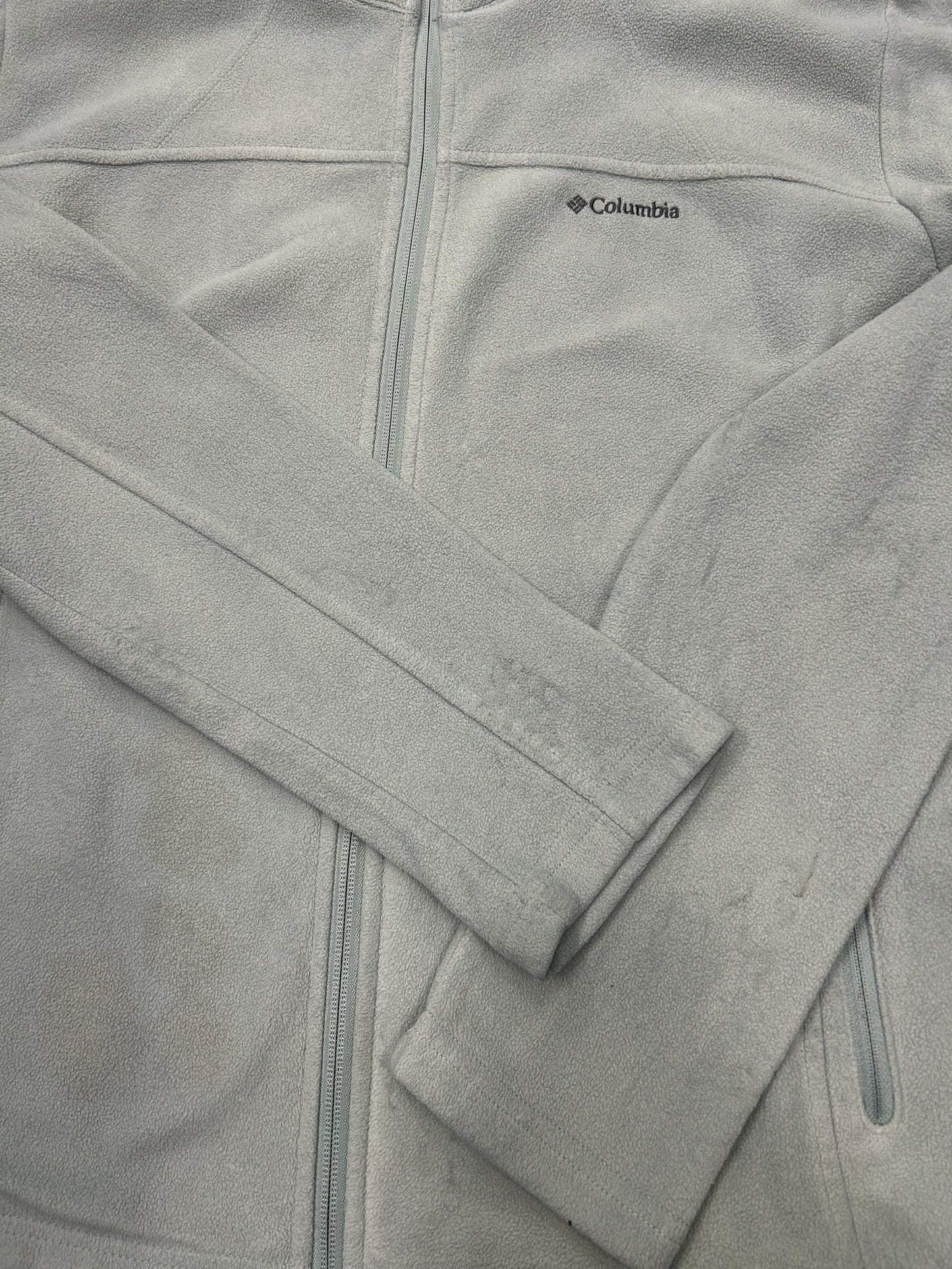 Columbia Beige Grey Fleece Jacket