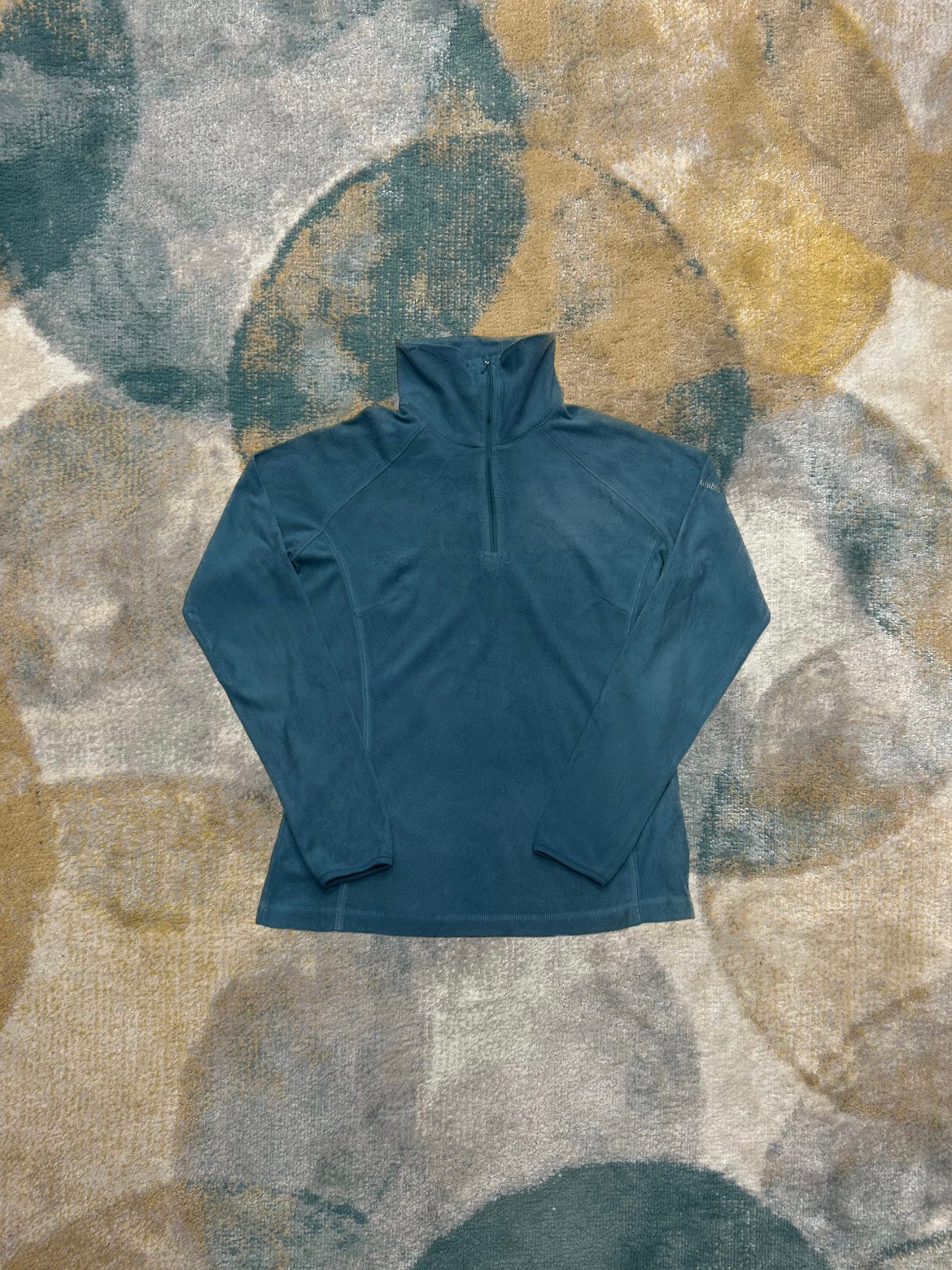 Columbia Light Blue Half-Zip Fleece