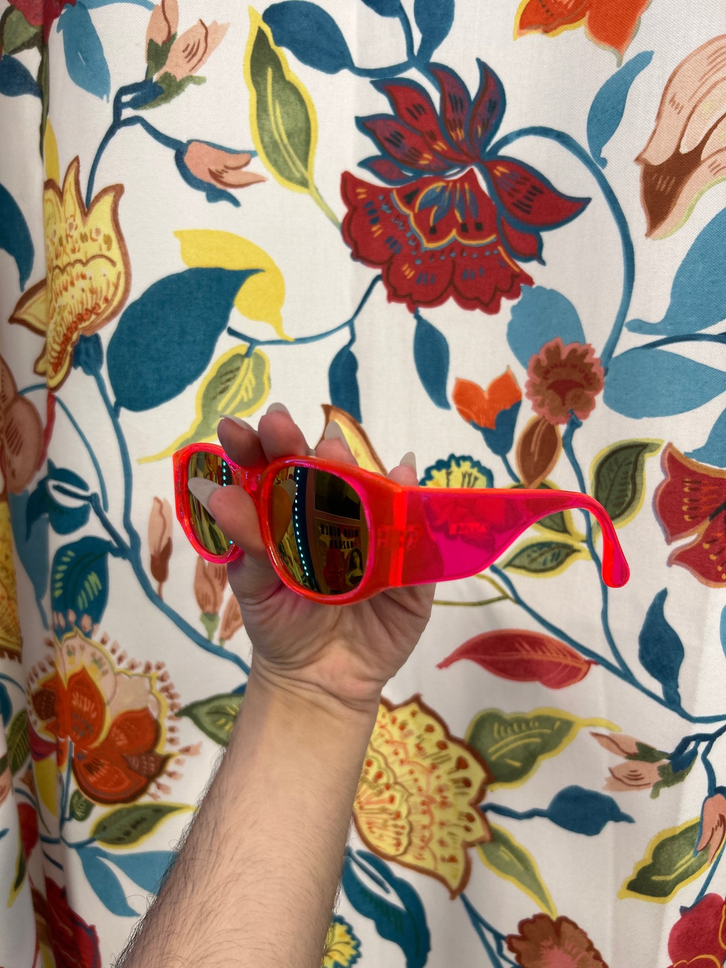 Neon Pink Deadstock Italian Sunglasses