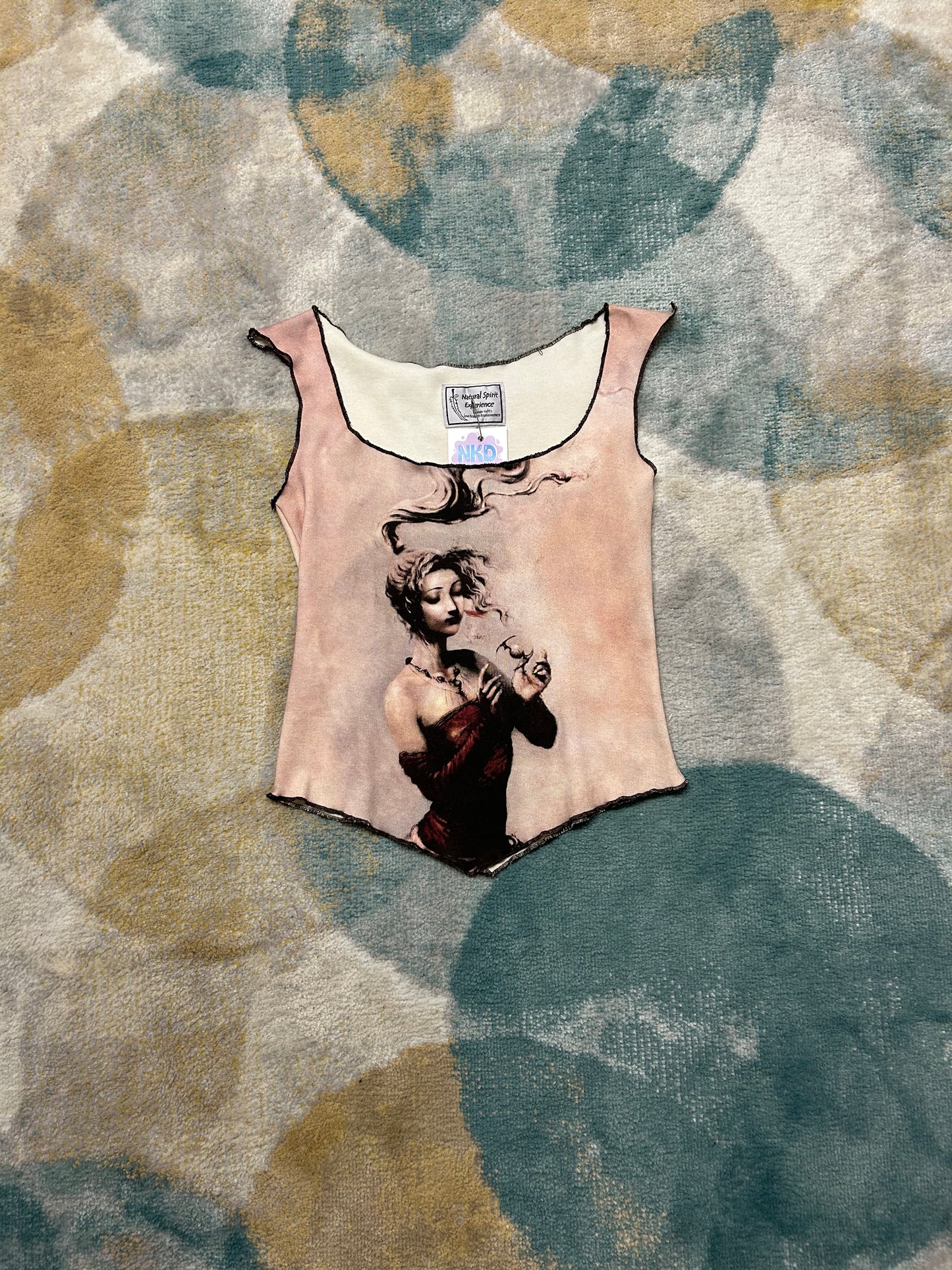 Y2k designer woman figure top