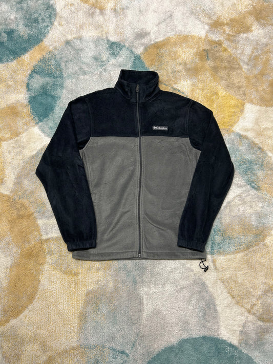 Columbia dual Black and grey heavy fleece jacket