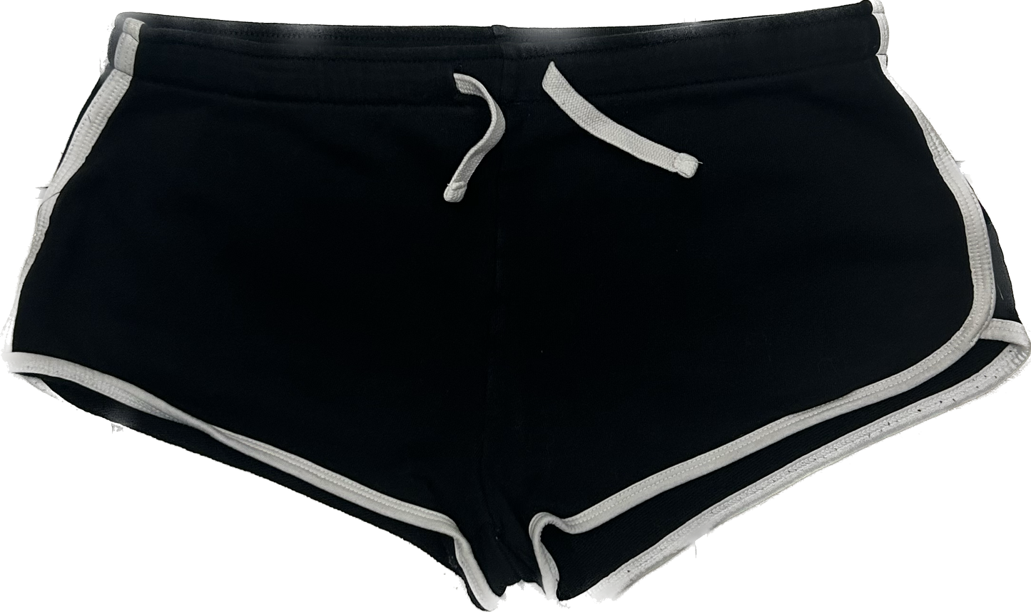 Black Cotton Booty Shorts