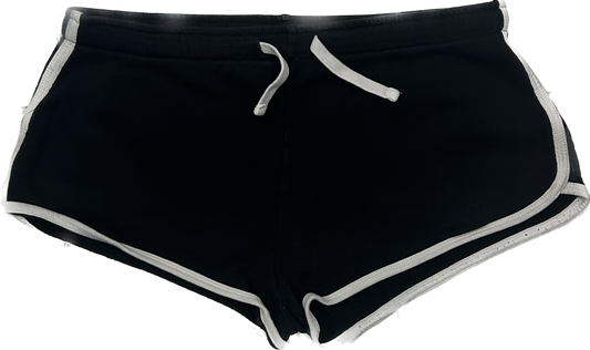 Black Cotton Booty Shorts
