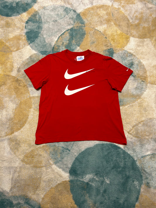 Nike swoosh red Cotton T-shirt