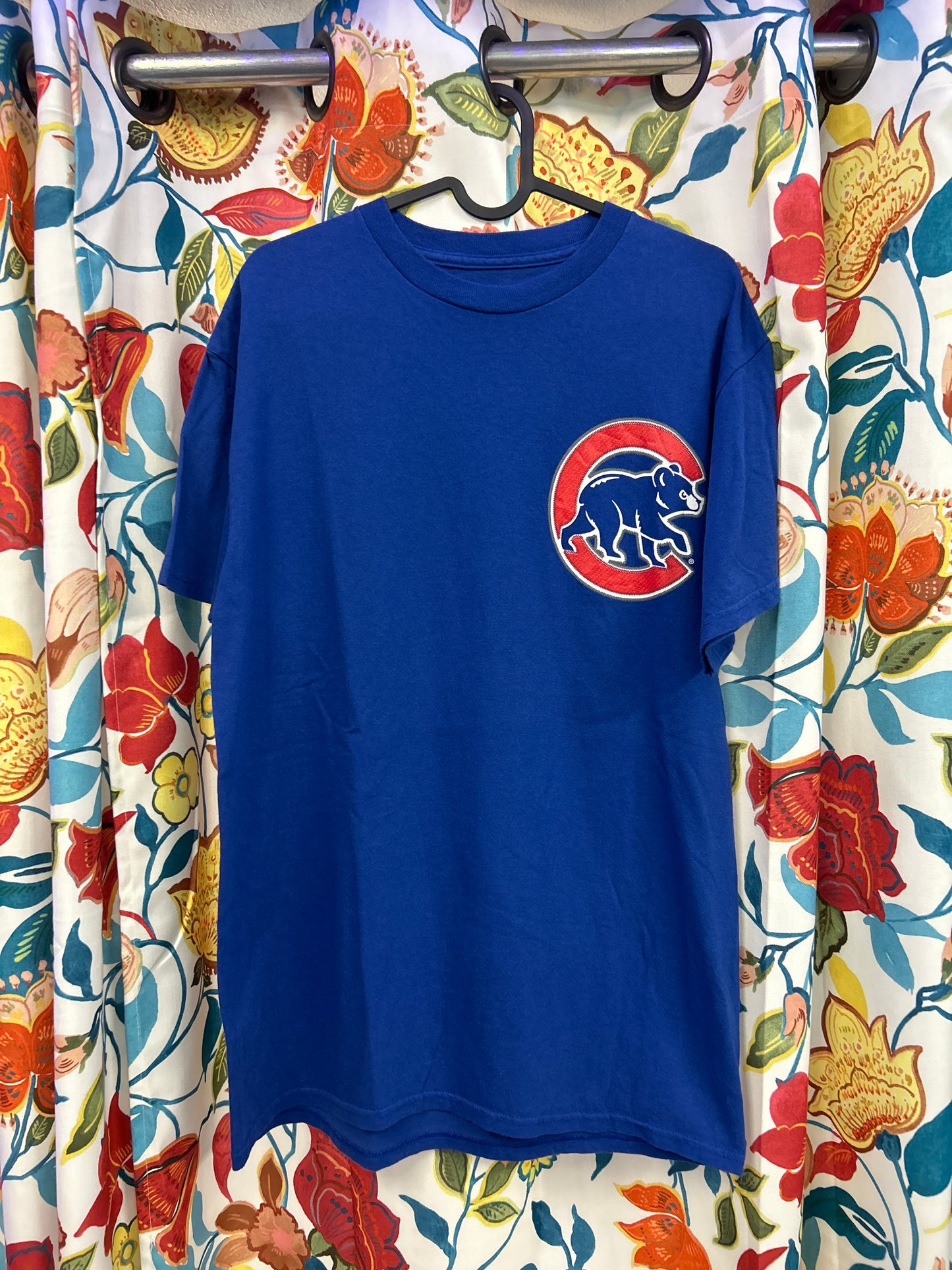 Magestic bear blue cotton T-shirt