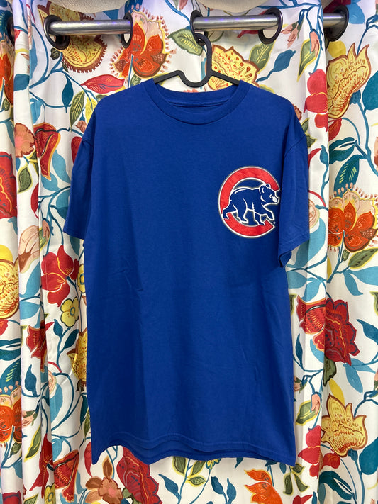 Magestic bear blue cotton T-shirt