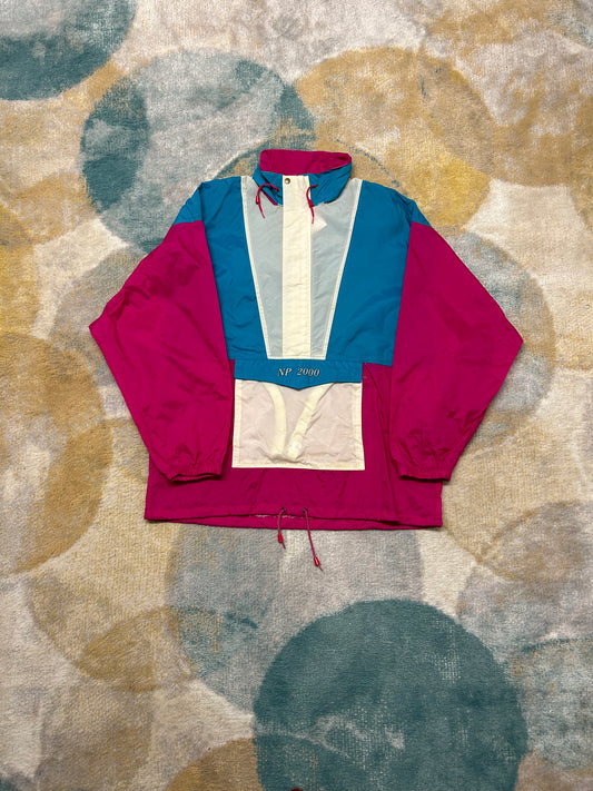 Hot Pink and Cyan windbreaker