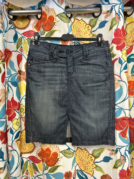 Y2K pepe jeans denim midi skirt