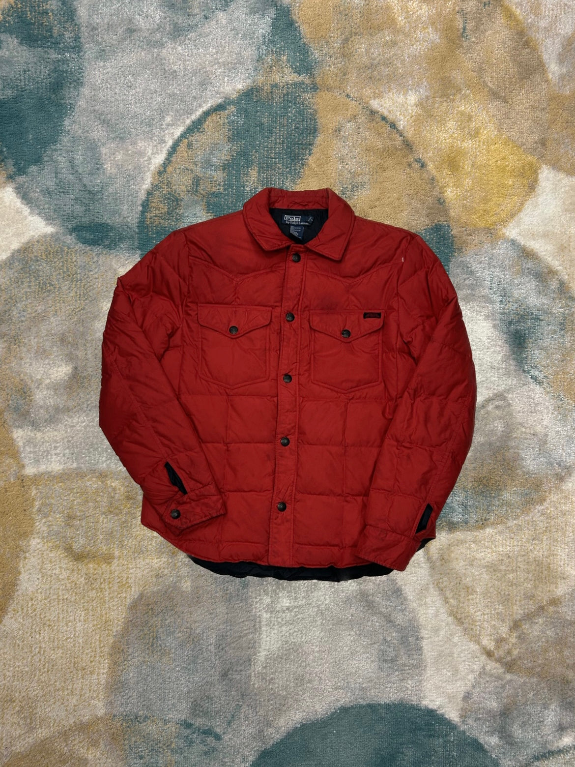 Polo Larph Lauren Red Puffer Jacket