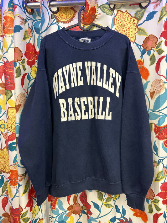 Lee heavyweight dark blue crewneck with fleece interior