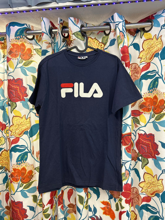 Fila dark blue cotton T-shirt
