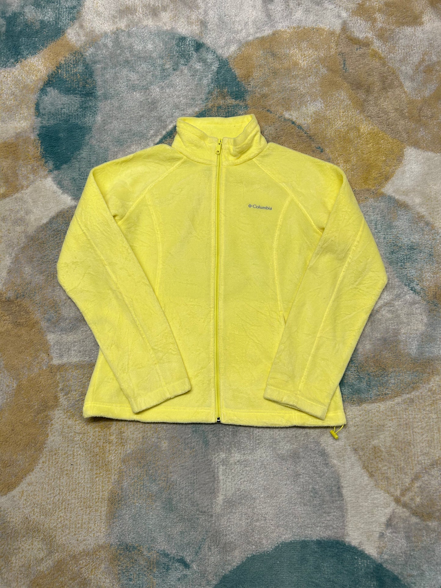 Columbia yellow fleece jacket