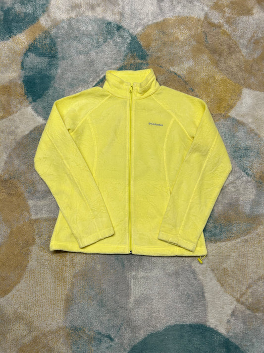 Columbia yellow fleece jacket