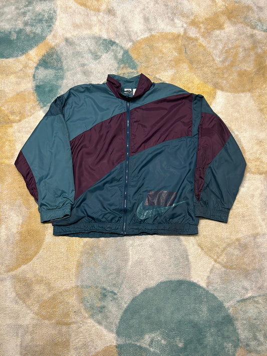 Nike Purple and Teal Retro Windbreaker