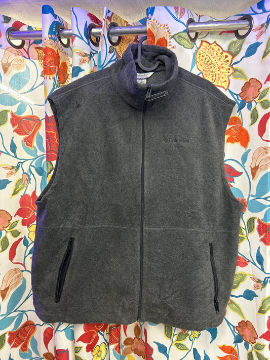 Columbia grey fleece vest
