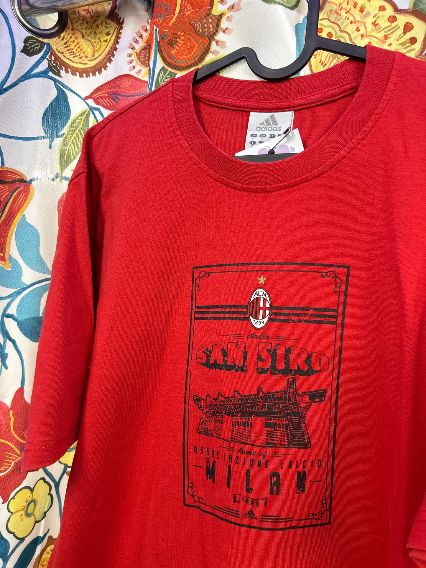 Adidas Milan red t-shirt