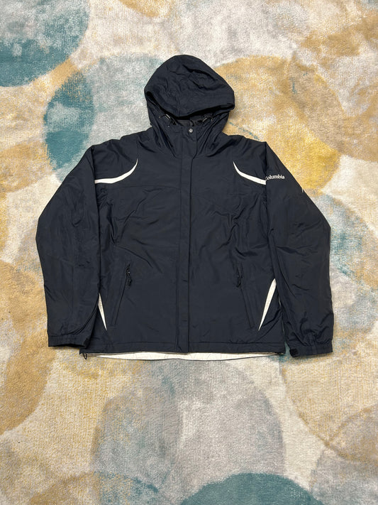 Columbia Black Heavy Jacket with Fleece Interior