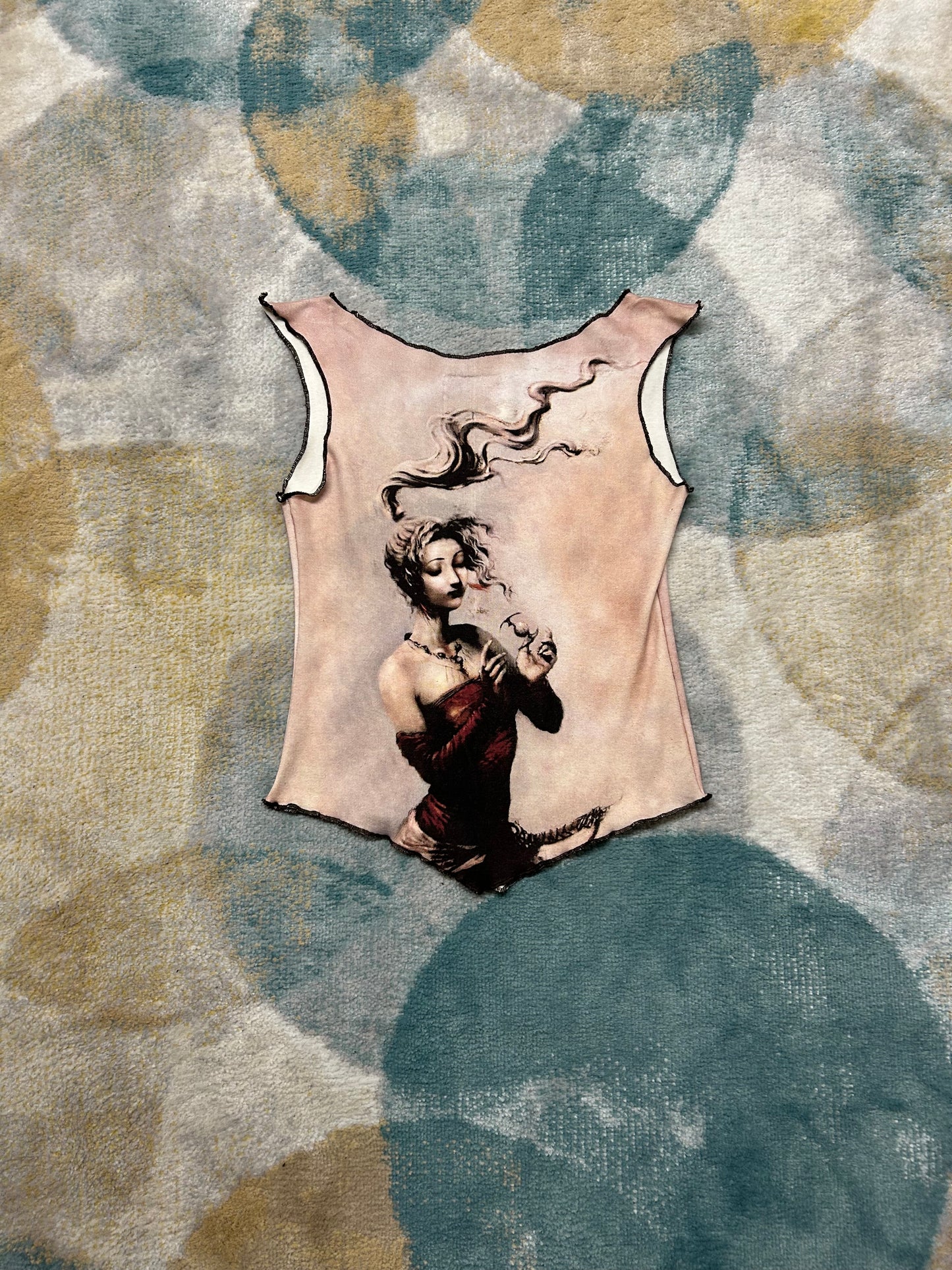 Y2k designer woman figure top