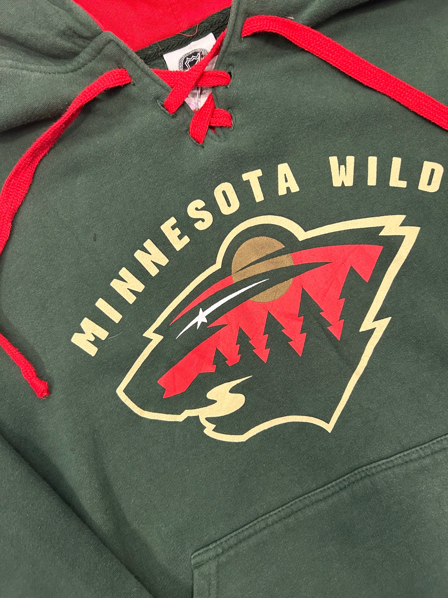 Forest green retro NHL hoodie