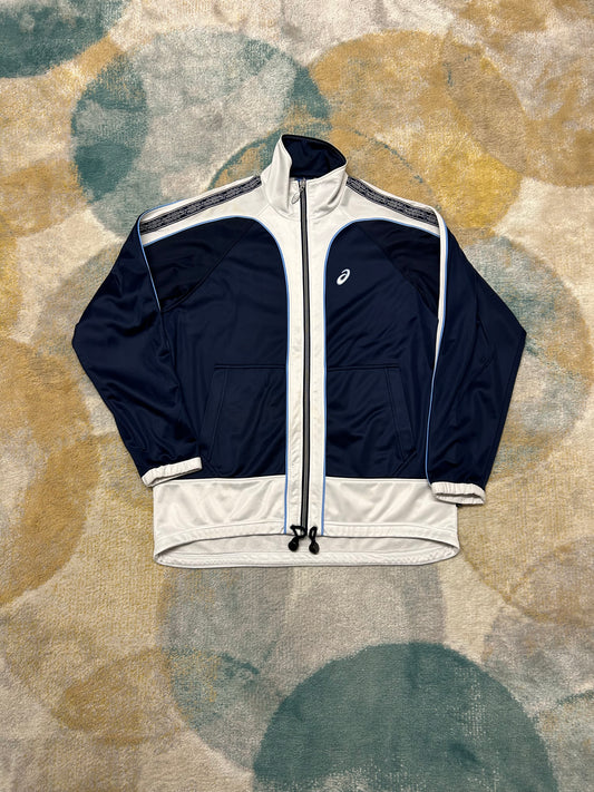 Asics 00's dark blue and white jacket